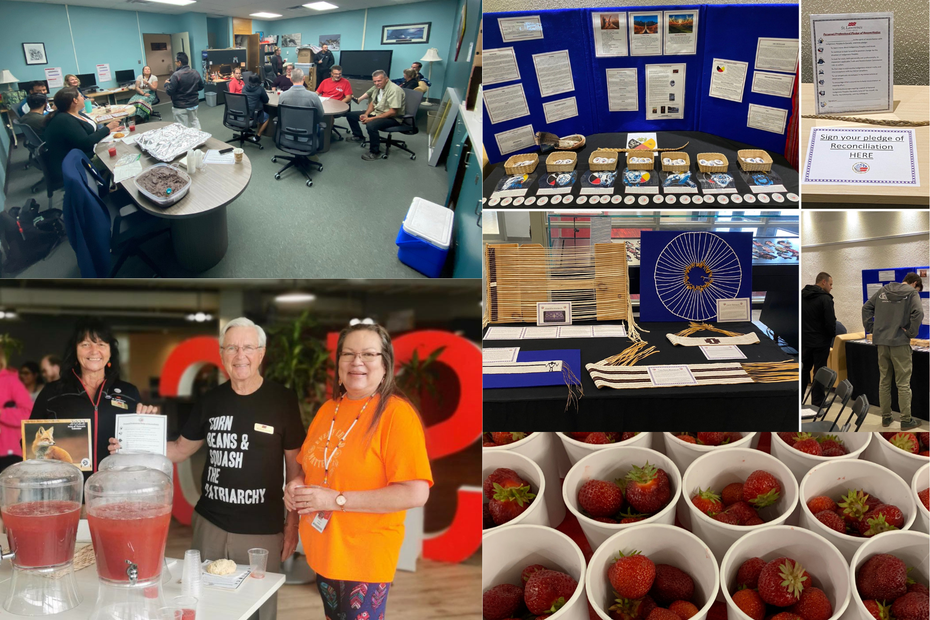 A collage of pictures from National Indigenous Peoples day events